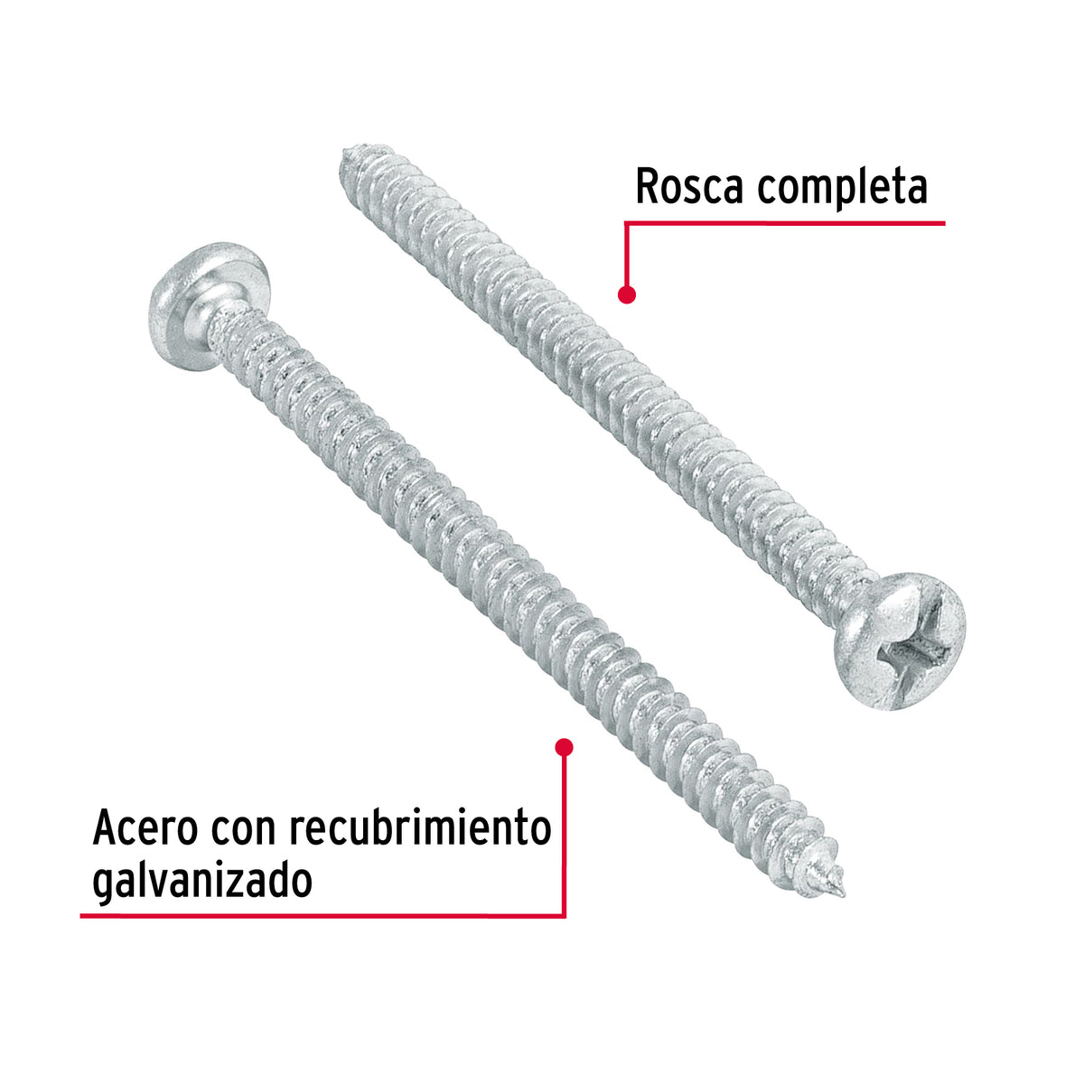 Pijas para lámina #6, 2" caja con 200 piezas