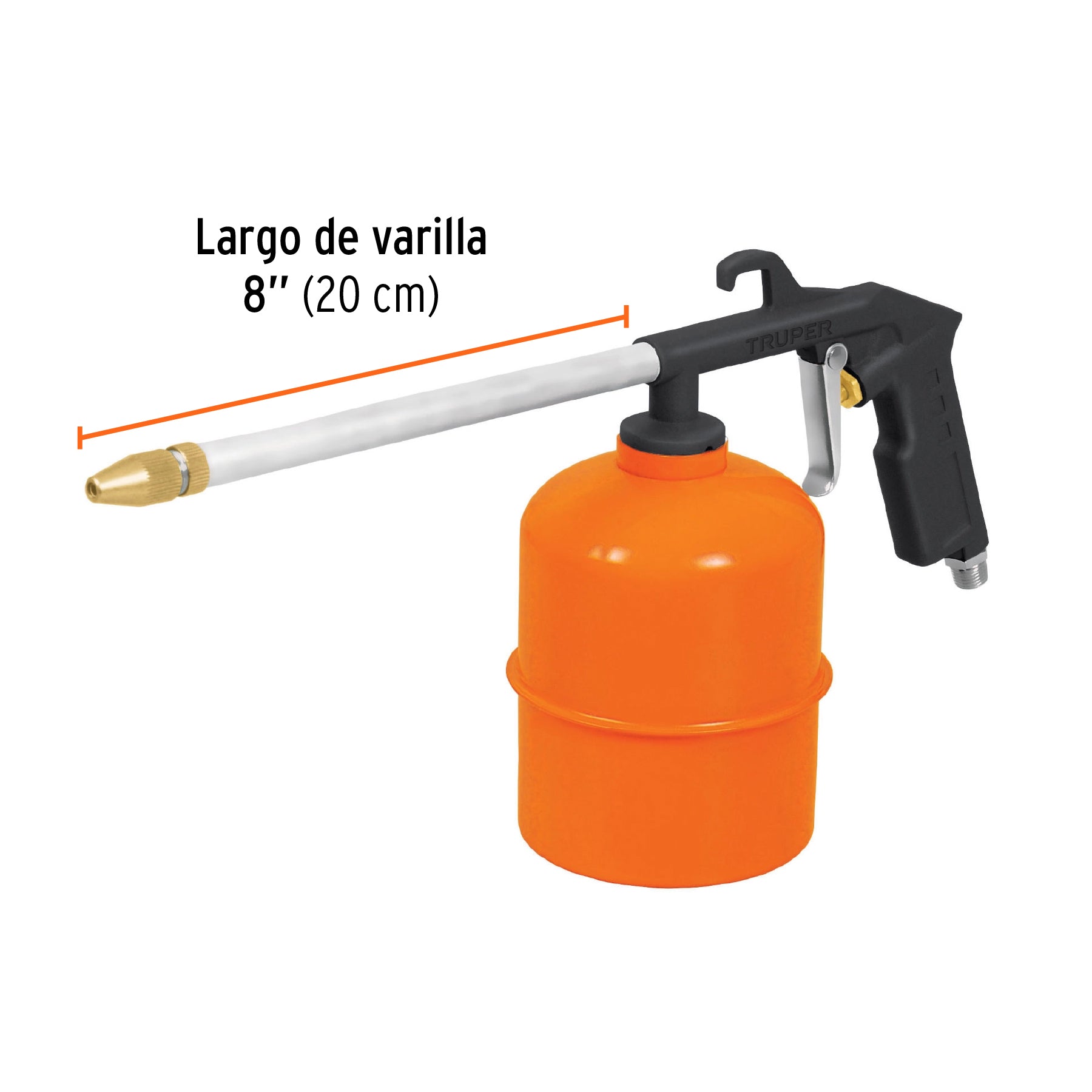 Pistola para limpieza de motores
