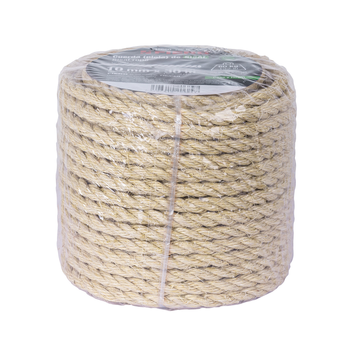 Piola de Sisal de 10 mm x 30 m natural, Fiero