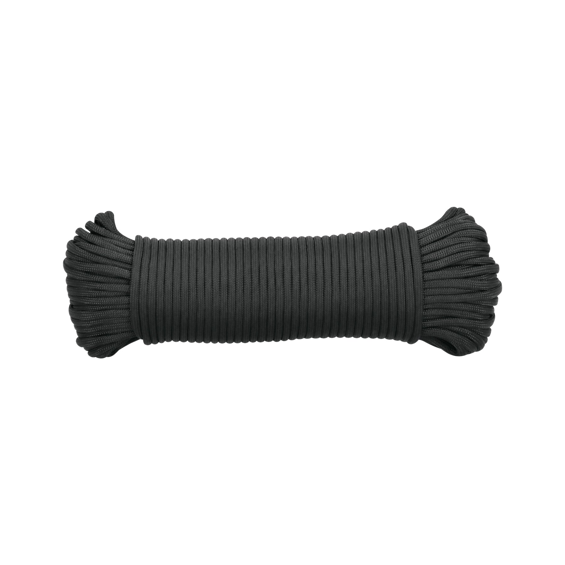 Piola de Nylon Paracord de 4mm x 30 m, negro, Fiero