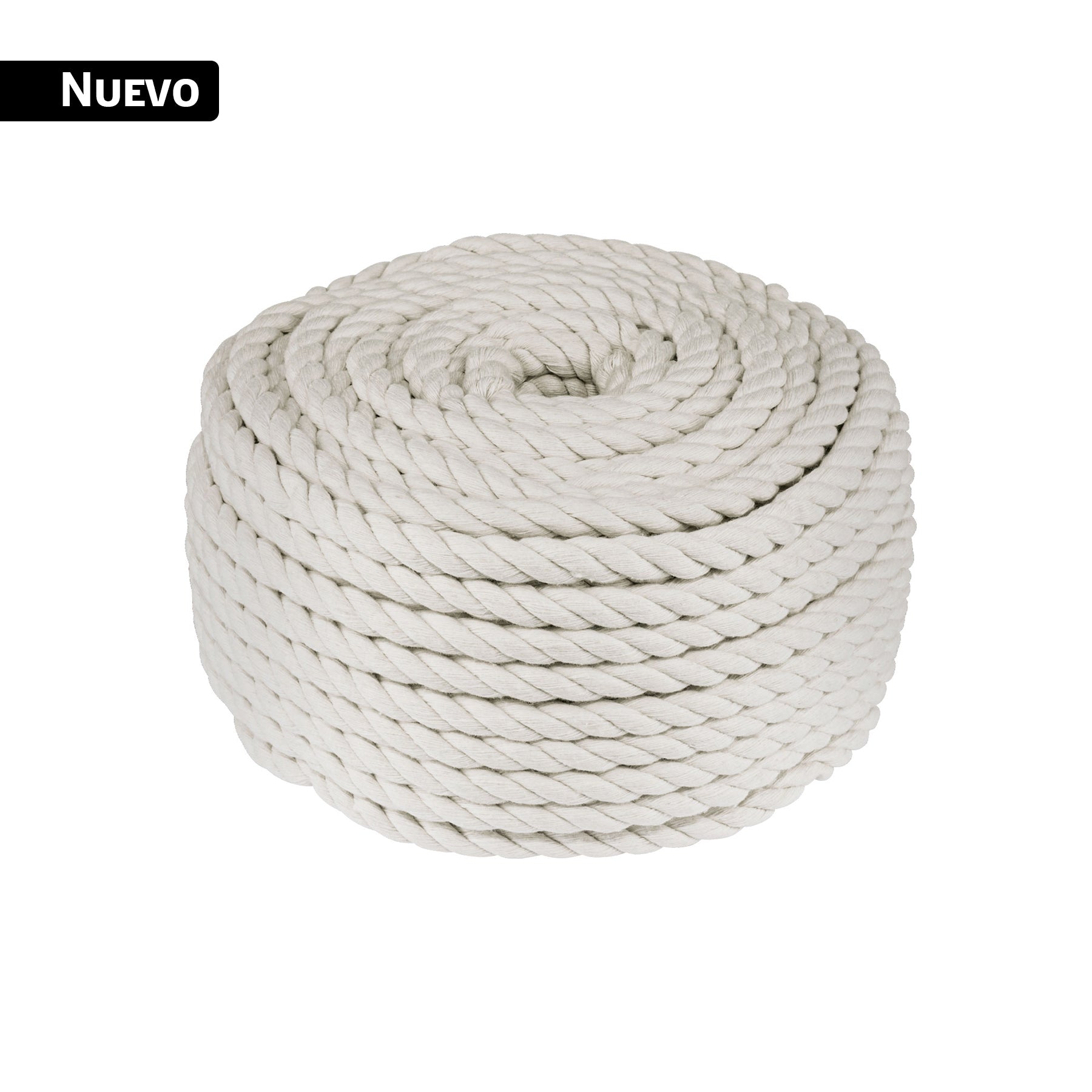 Piola de algodón de 6 mm, rollo, natural, 1 kg, FIERO