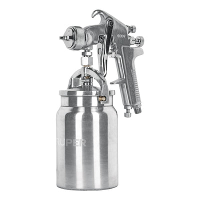 Pistola p/pintar succión HVHP, vaso alum, 1.8mm, 3 perillas