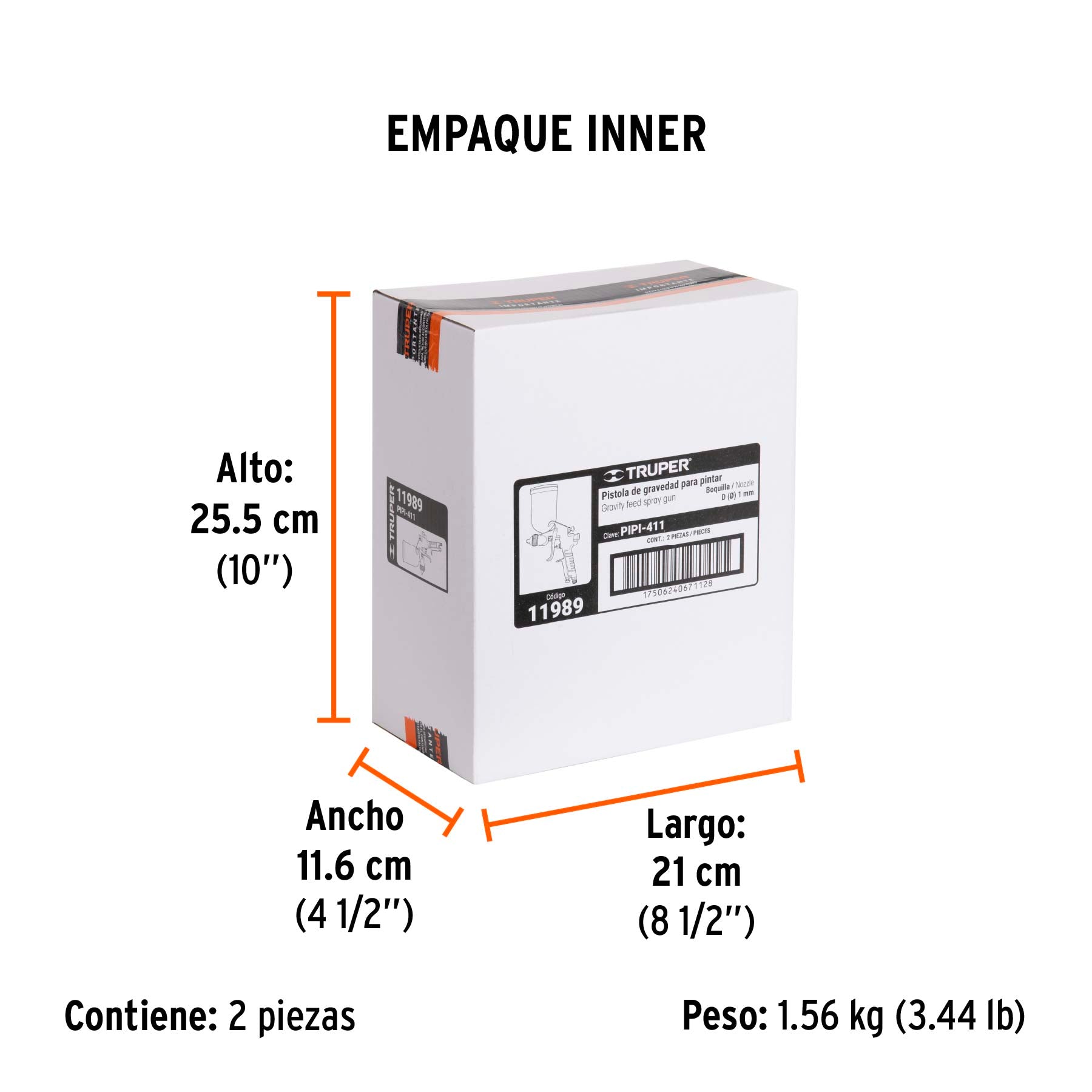 Pistola p/pintar gravedad LVMP,vaso aluminio, boquilla 1.0mm