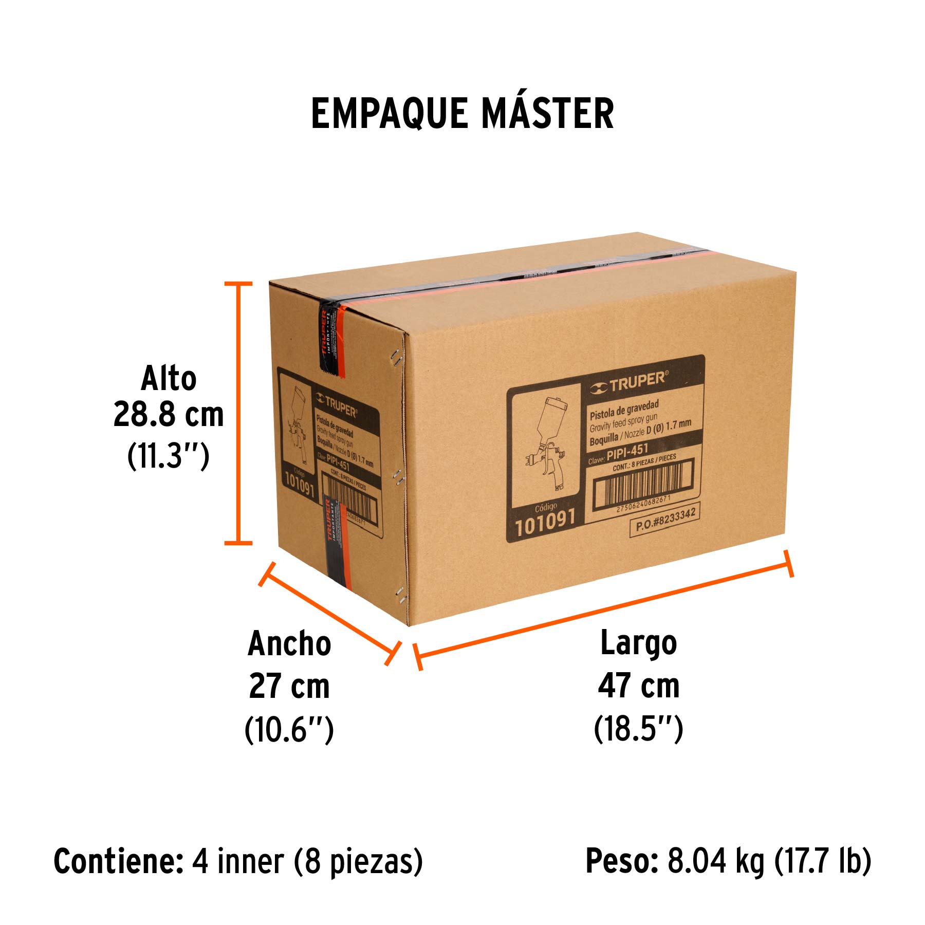 Pistola p/pintar, gravedad LVLP,vaso plástico,boquilla 1.7mm