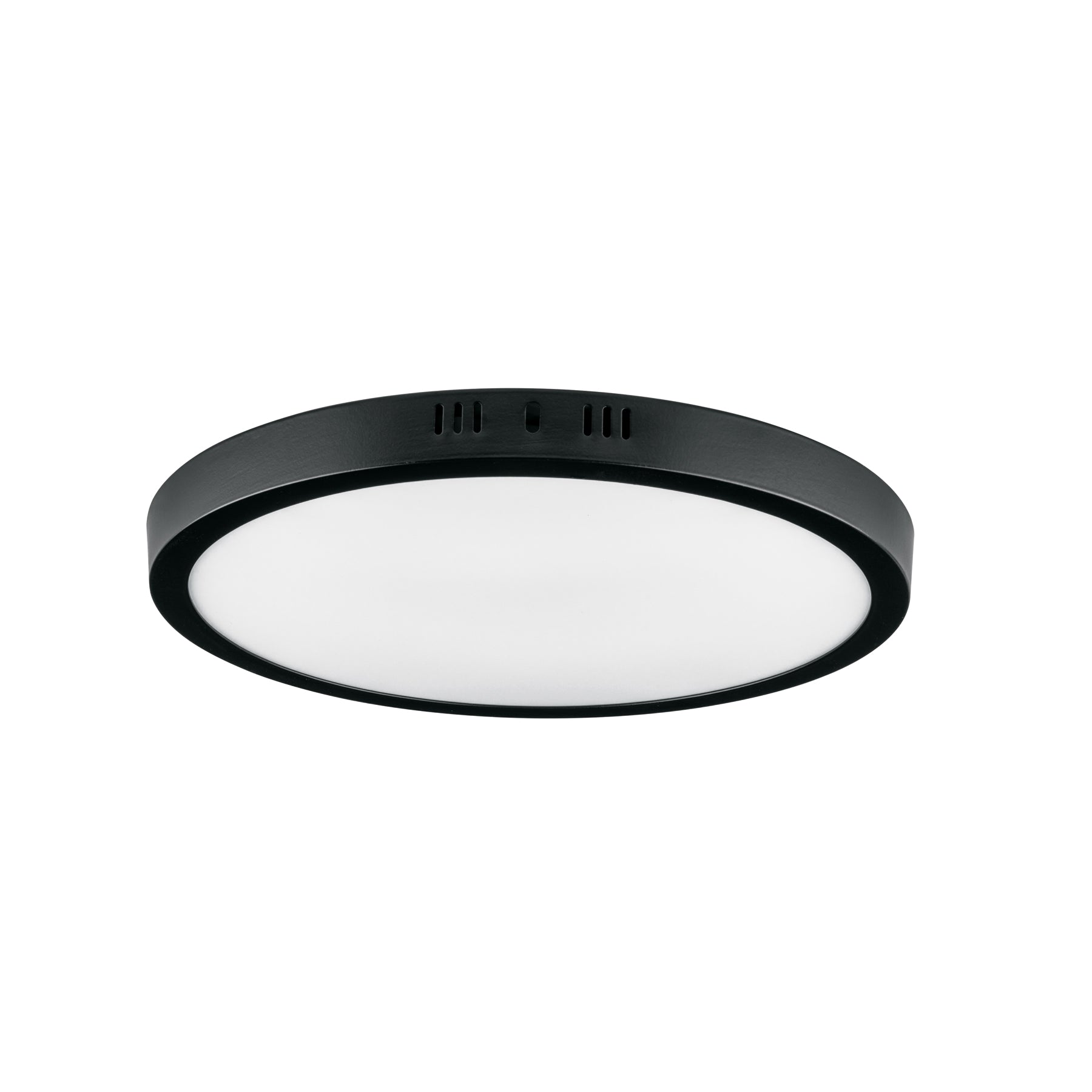 Luminario de LED 24 W redondo tipo plafón luz de día, negro
