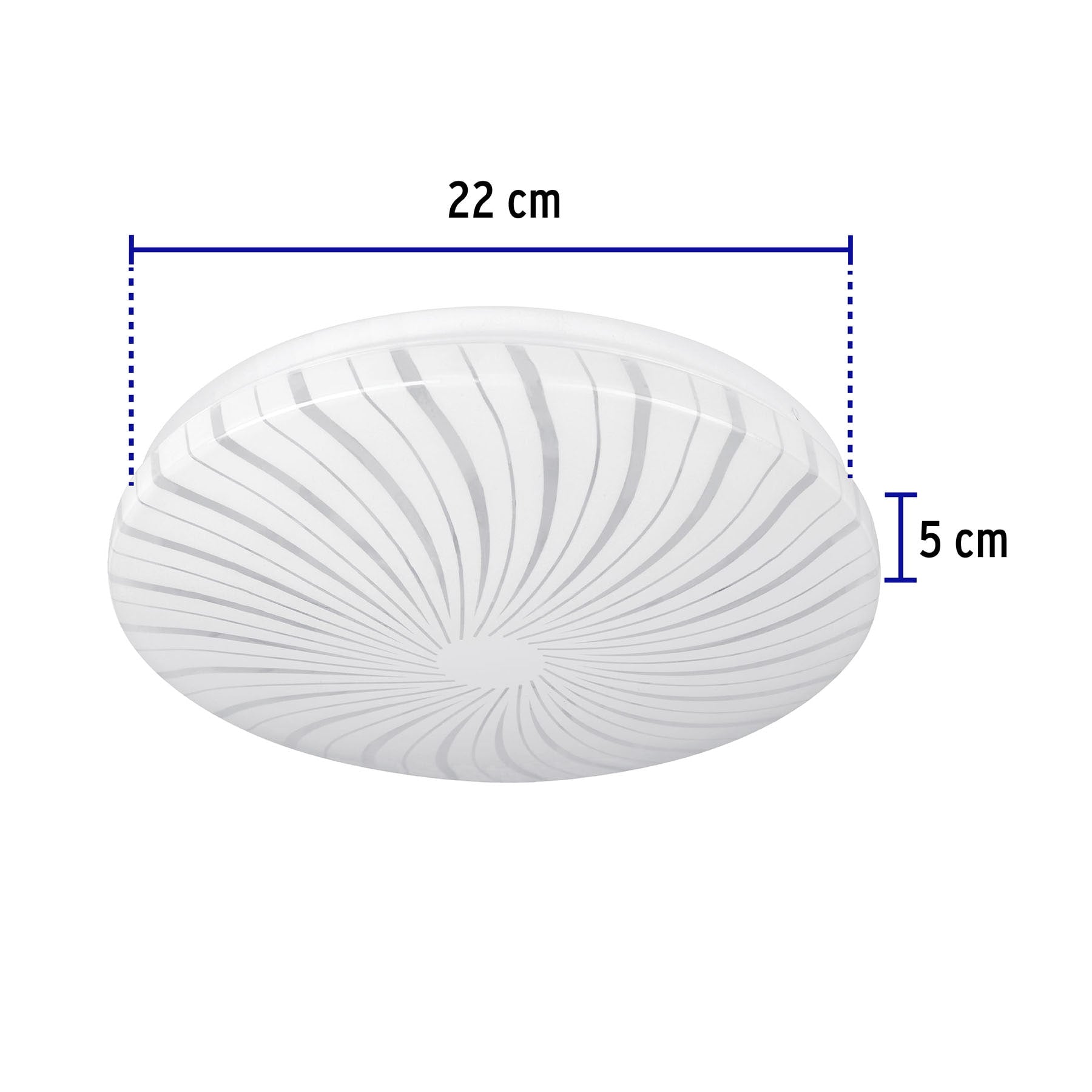 Plafón redondo, decorativo, 8W, 6500K, LED