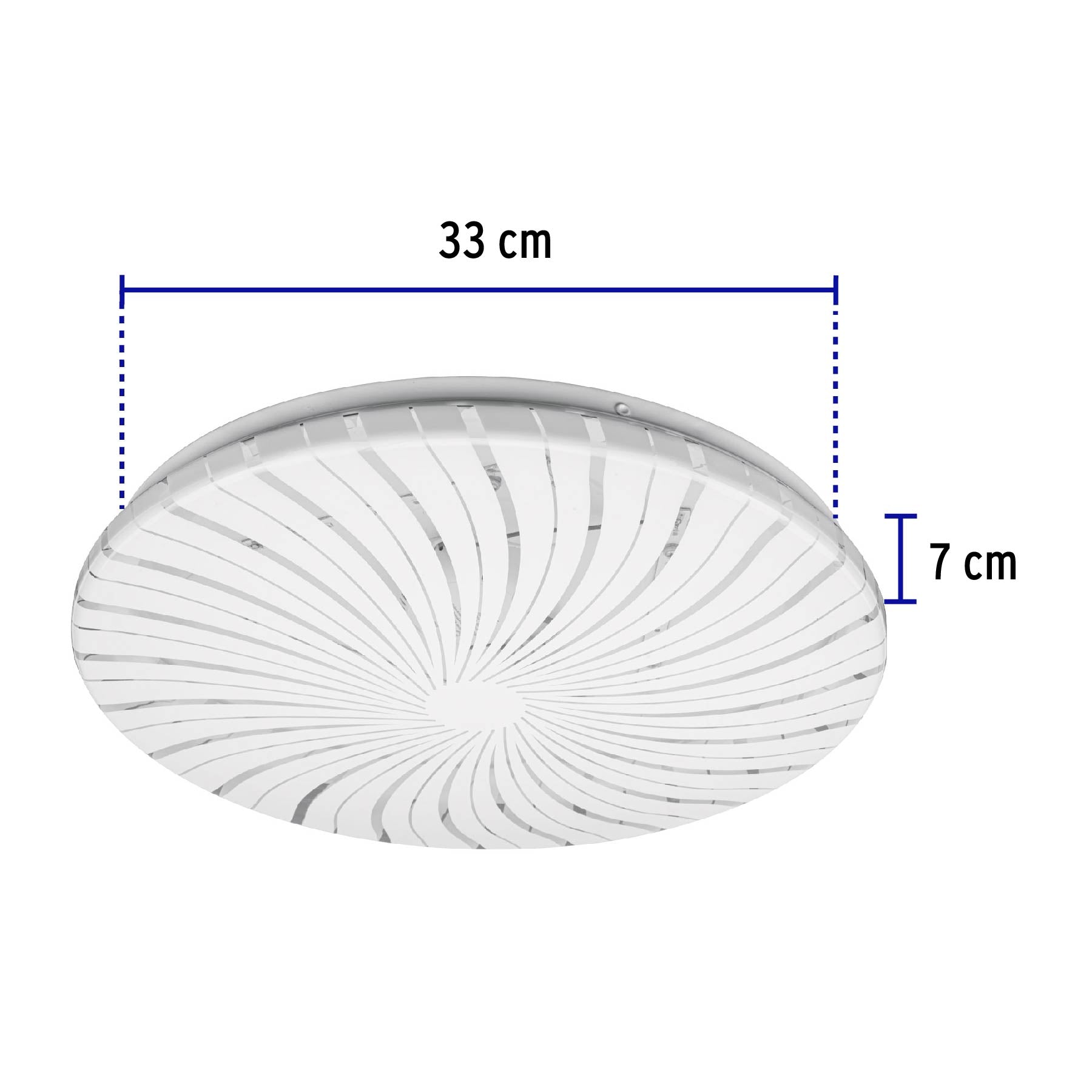 Plafón redondo, decorativo, 18W, 6500K, LED