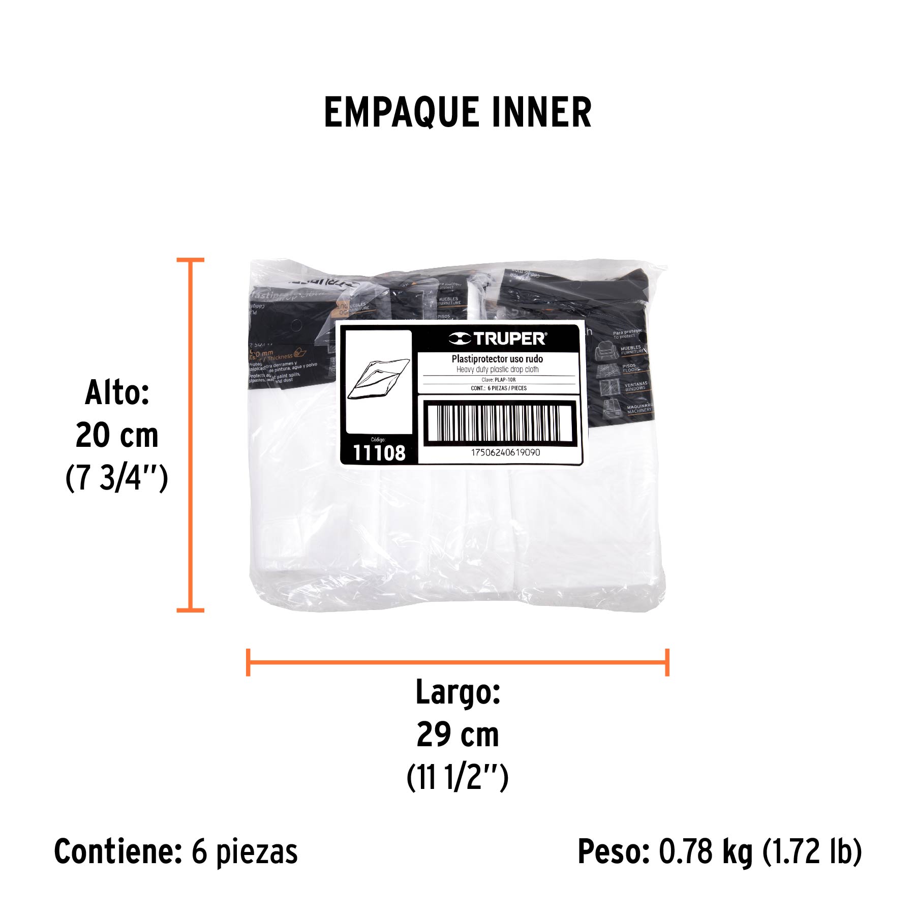 Plastiprotector 5x2 , uso rudo