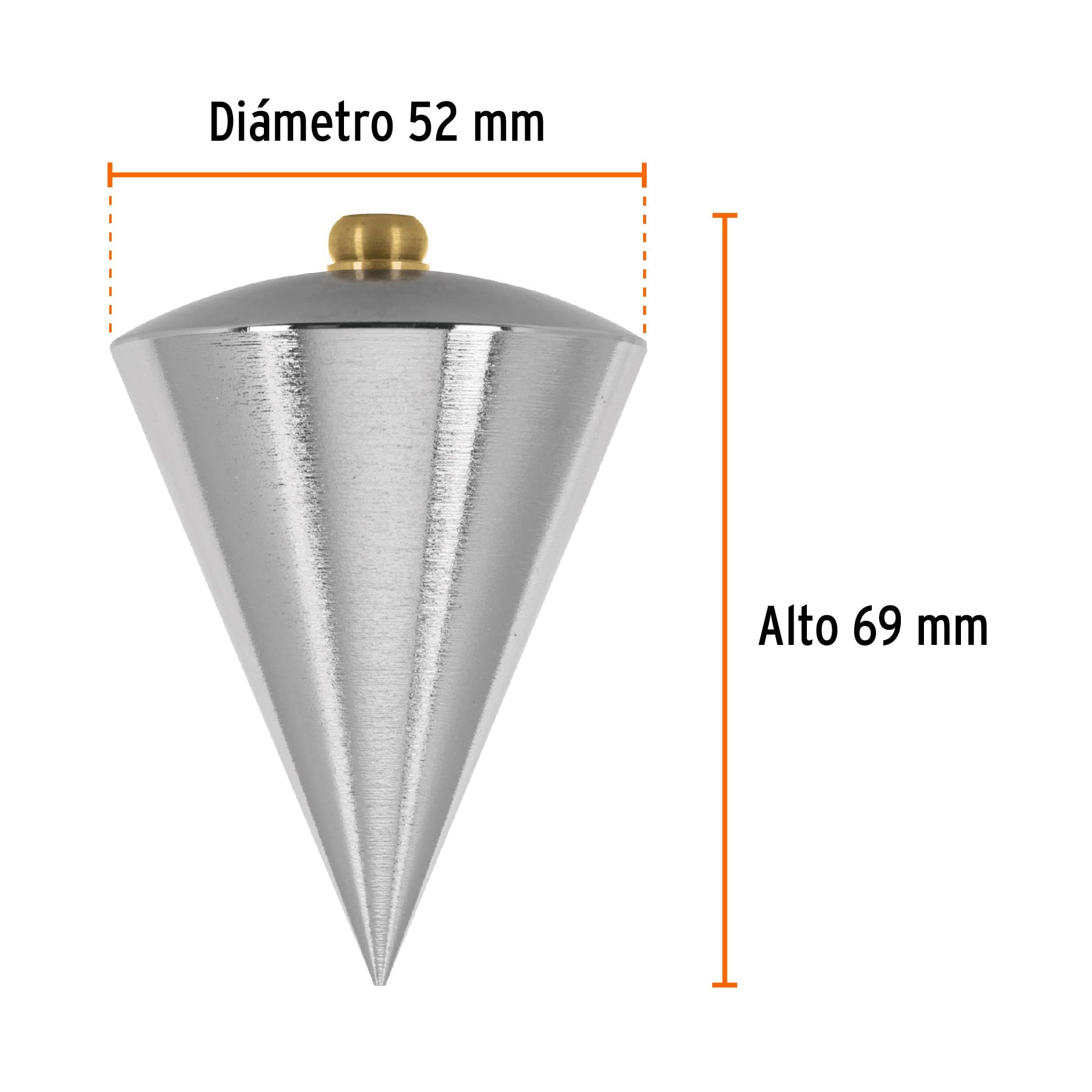 Plomada de acero, 16 oz