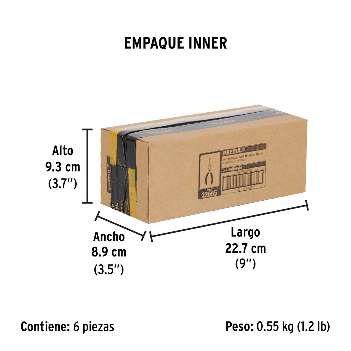 Pinza de punta de aguja 6", Pretul