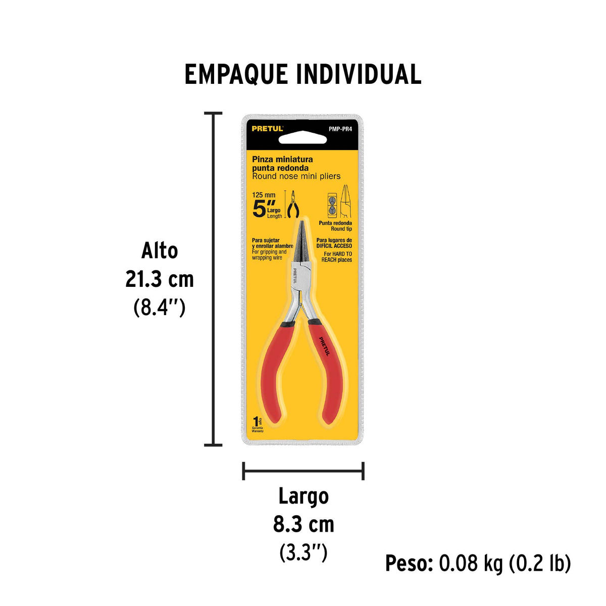 Pinza de punta redonda, 5",Pretul
