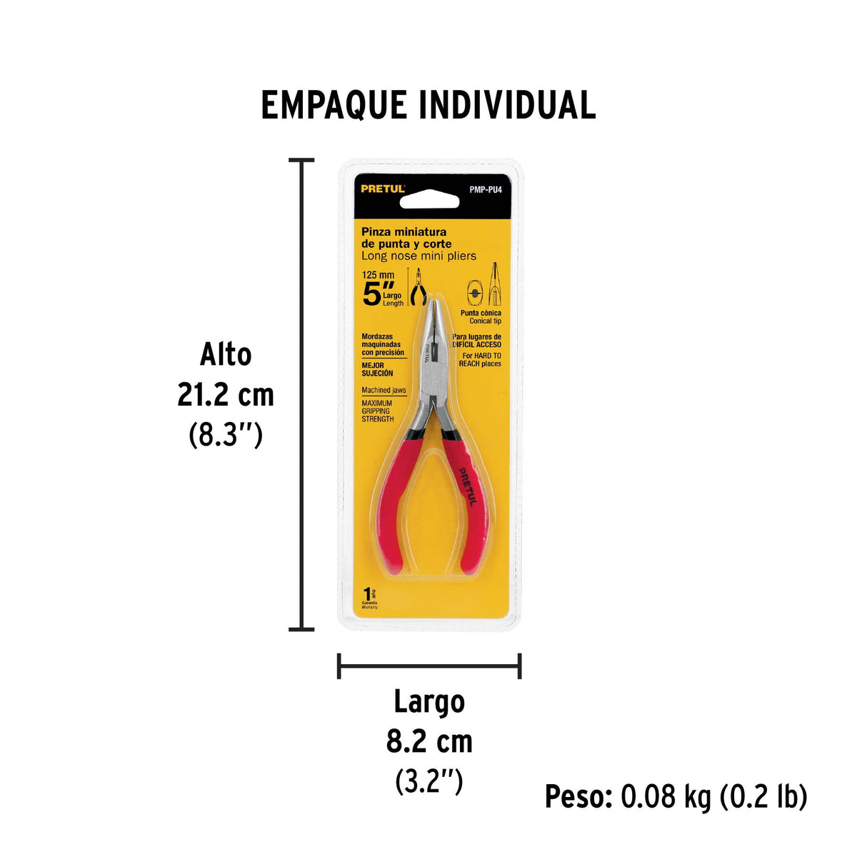 Pinza de punta y corte 5", Pretul
