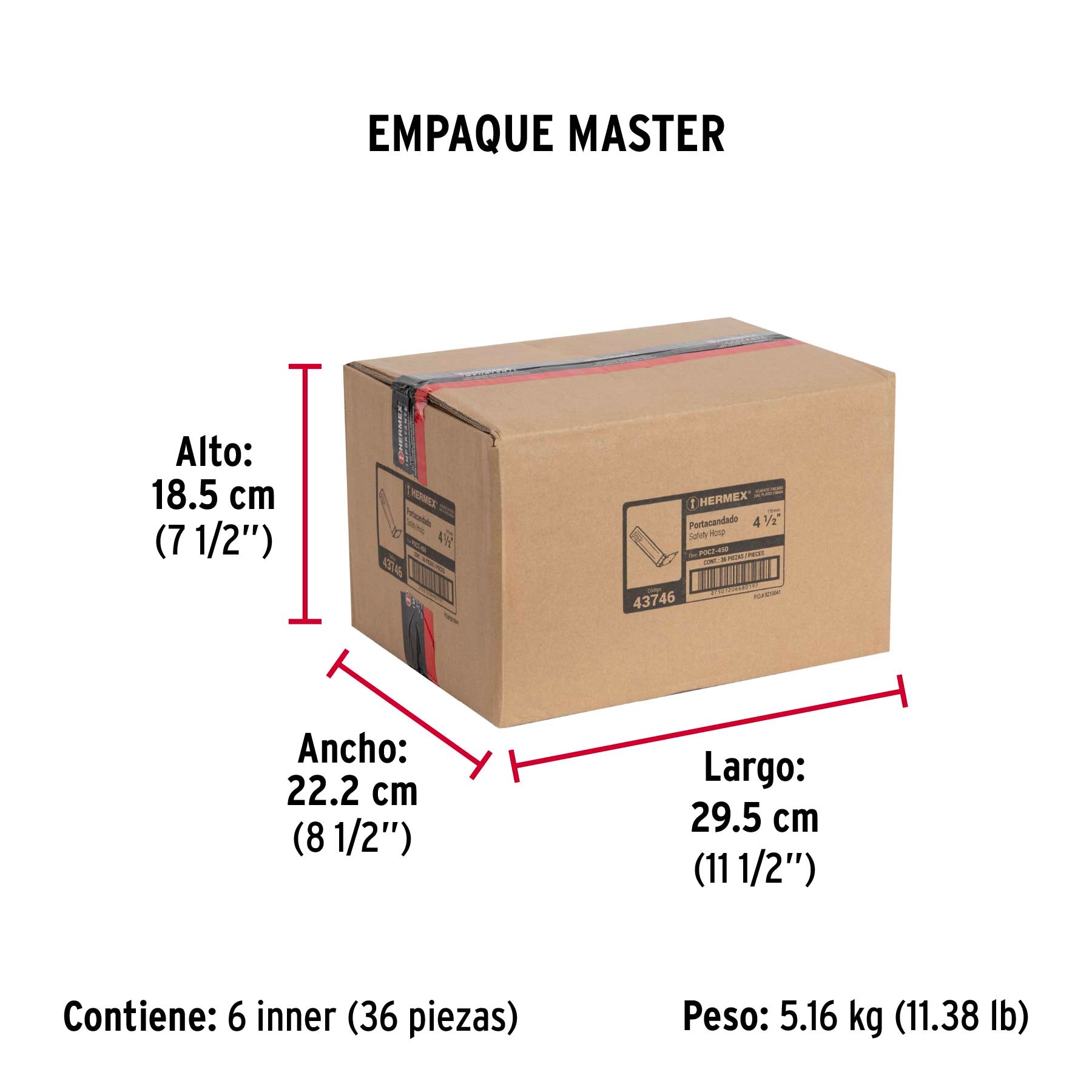 Portacandado acero zincado 4-1/2"