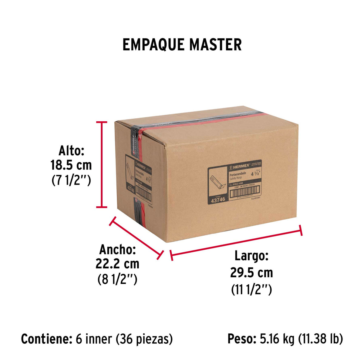 Portacandado acero zincado 4-1/2"
