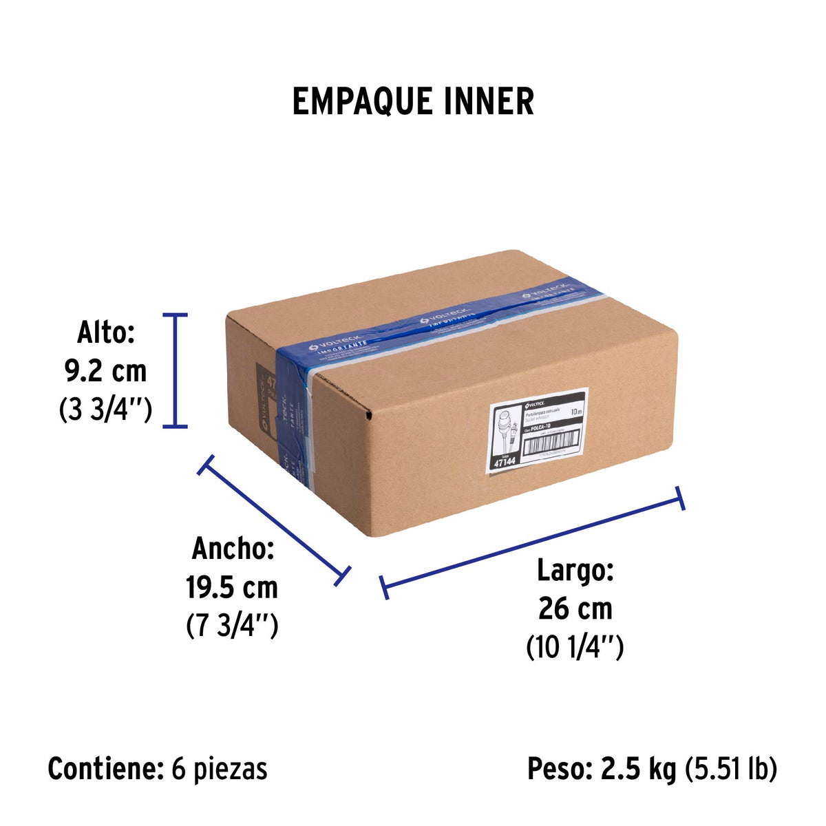 Extensión con portalámpara, 10 metros