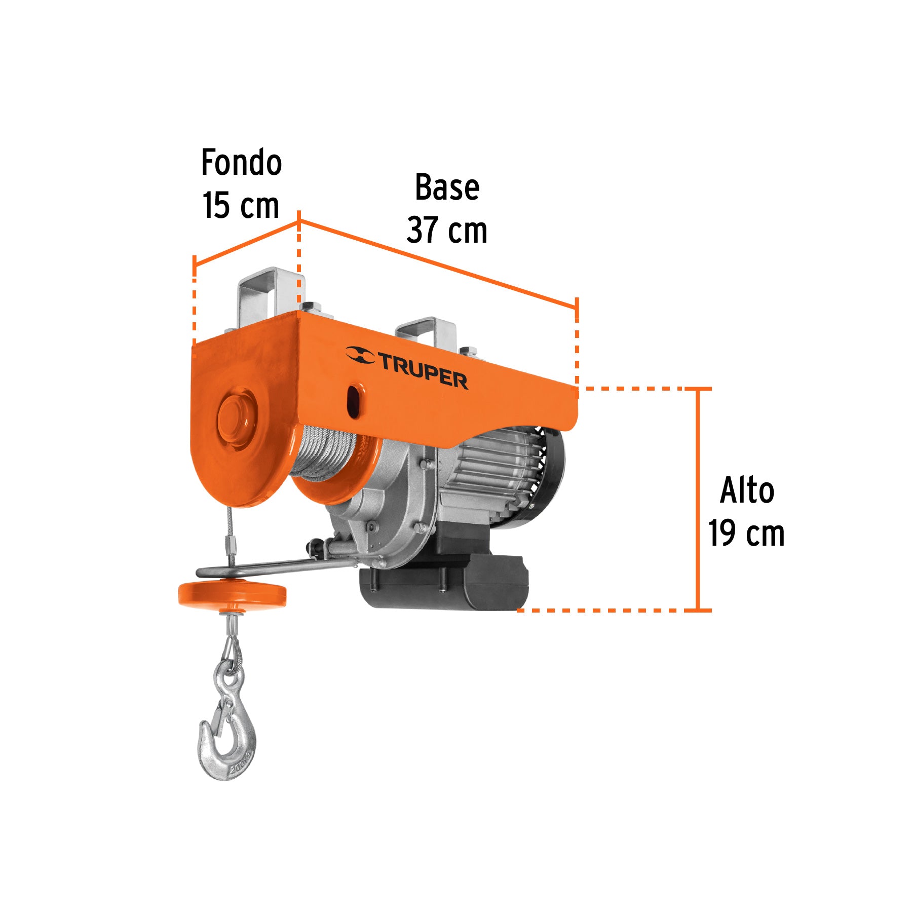 Polipasto eléctrico, 400 kg