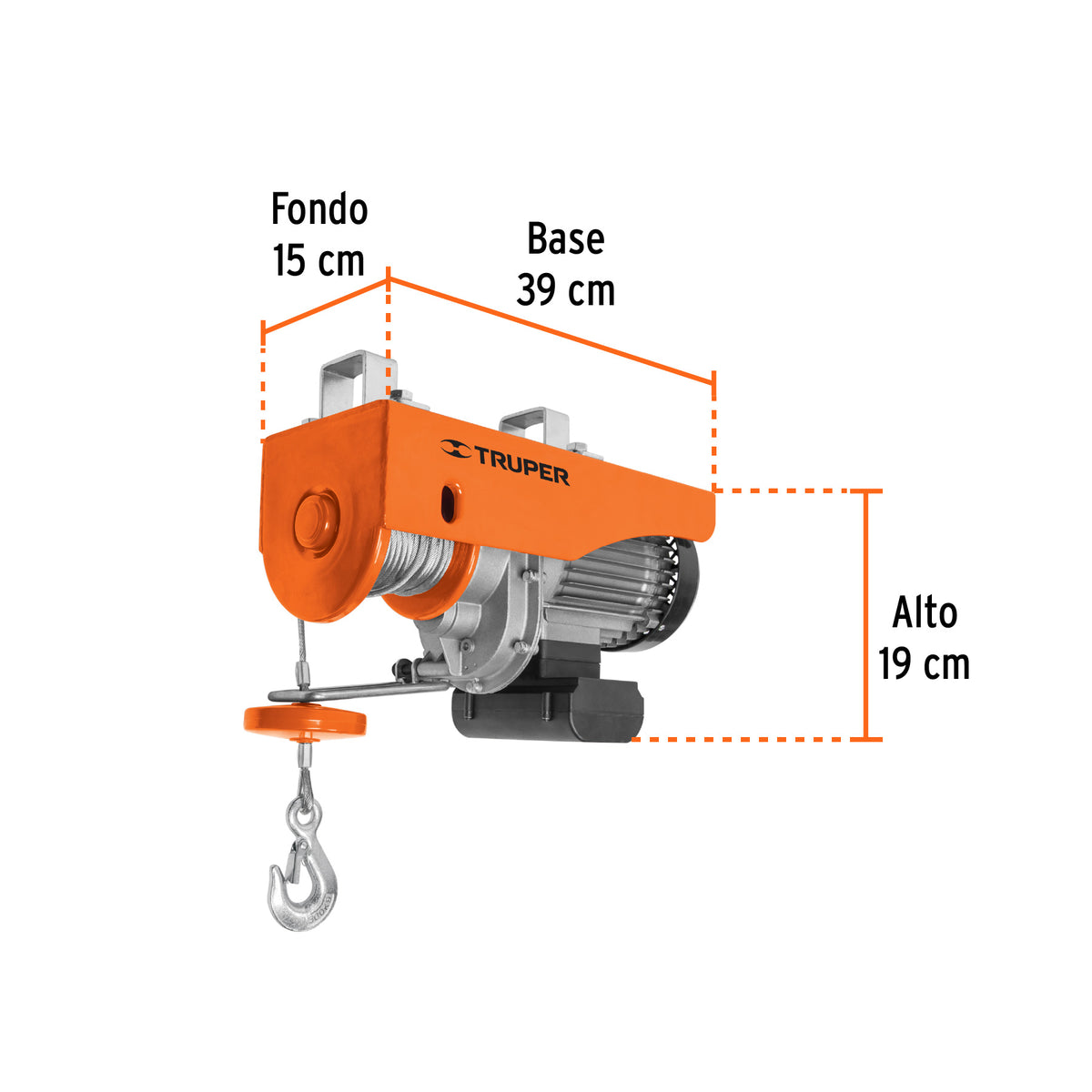 Polipasto eléctrico, 600 kg