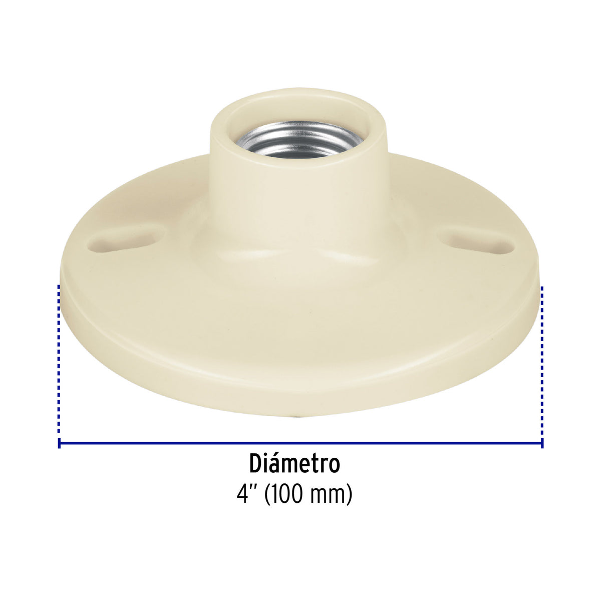 Portalámpara de baquelita, 4" Volteck