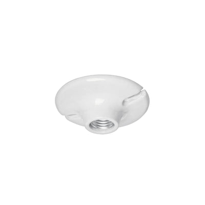 Portalámpara de porcelana, 4-1/2', redonda, a granel Volteck