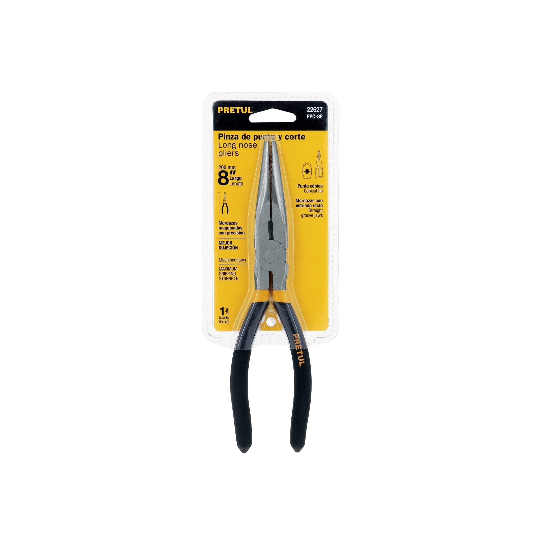 Pinza de punta y corte 8", pretul