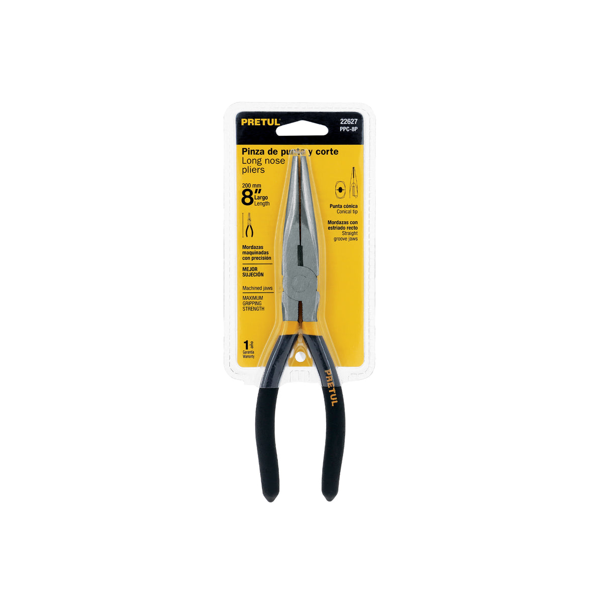 Pinza de punta y corte 8", pretul