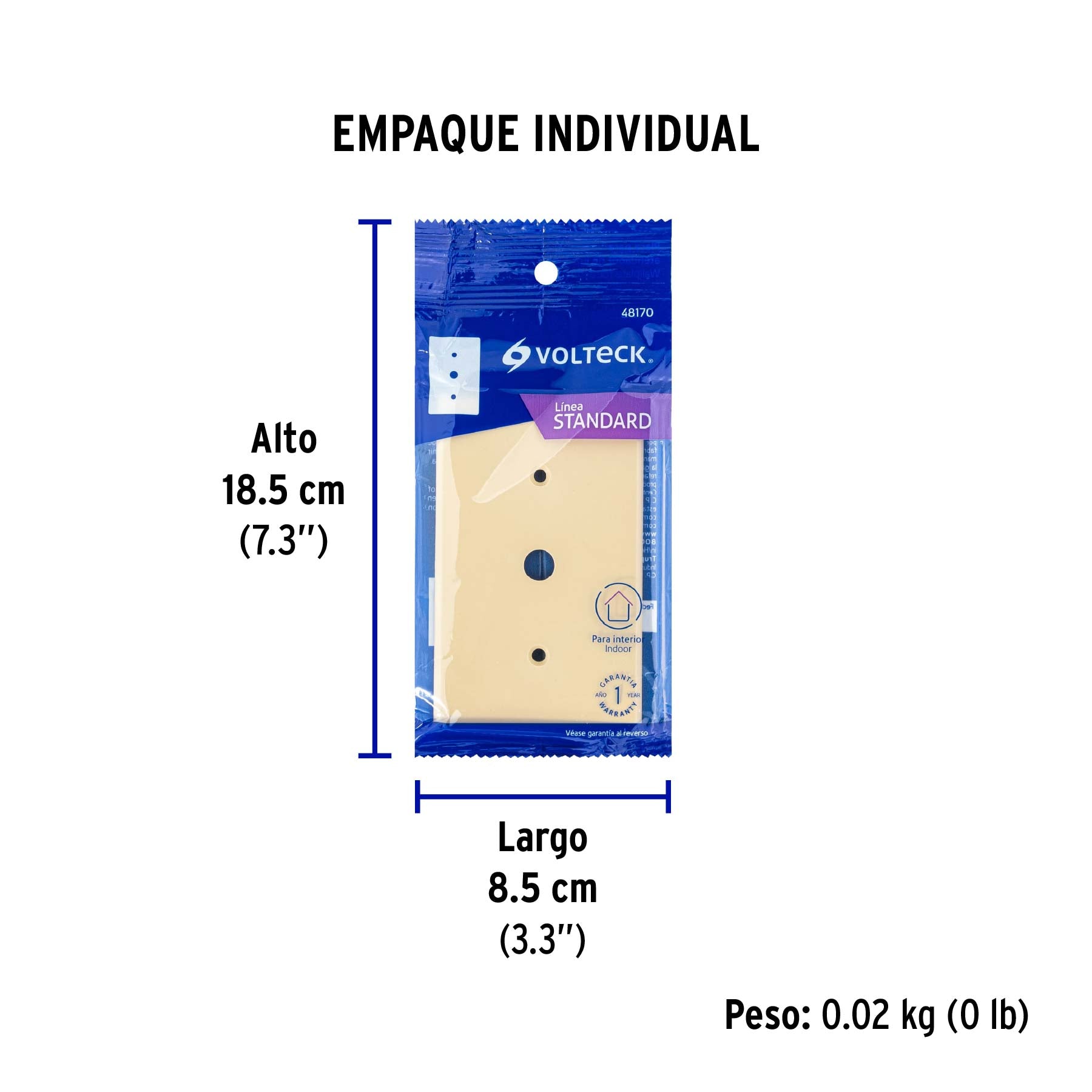 Placa para atenuador, de ABS, línea Standard