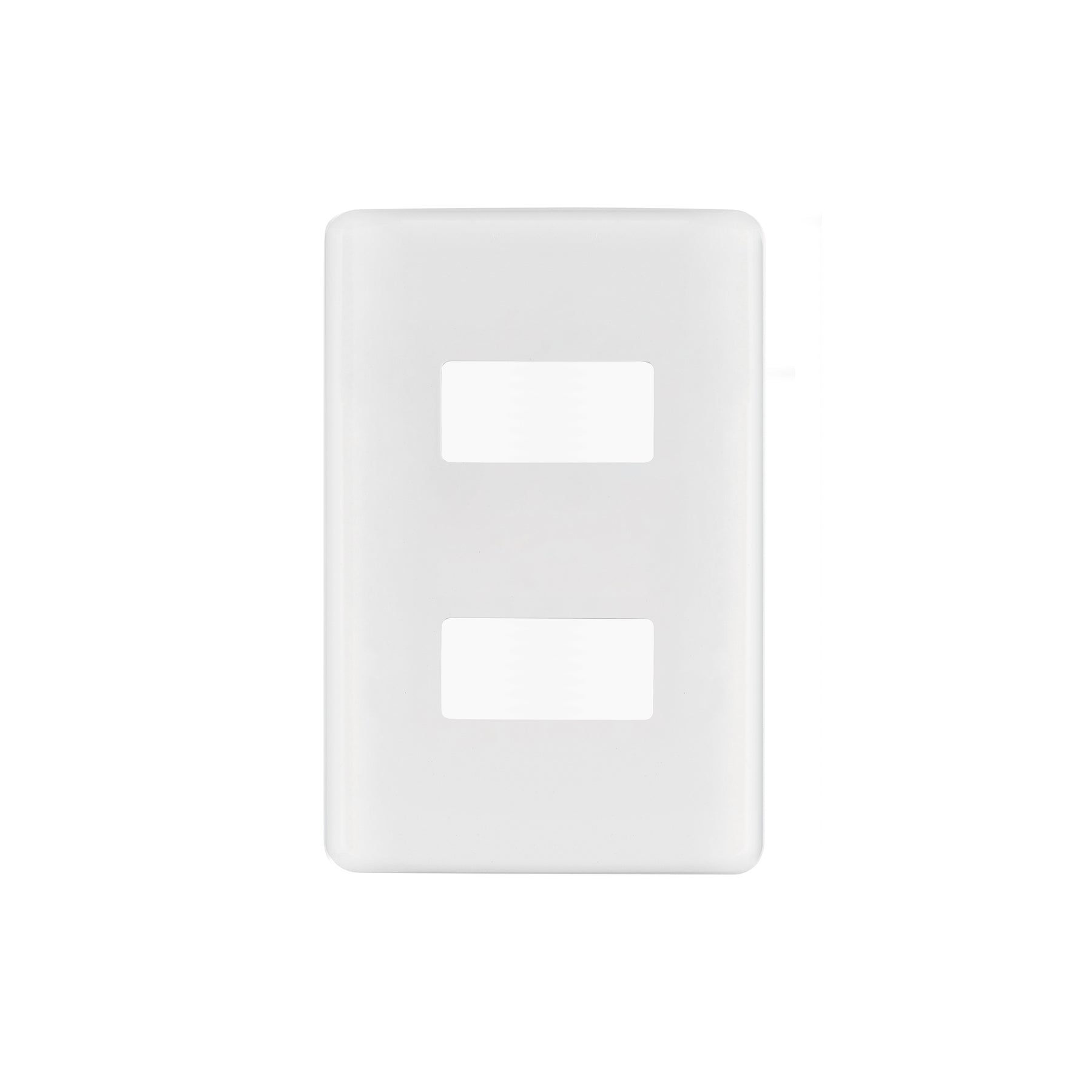 Placa 2 módulos de ABS, línea Basic, blanca