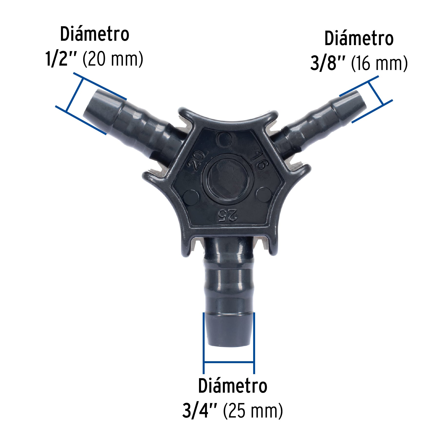 Avellanador para tubería de PE-AL-PE, 3/8' a 3/4', Foset