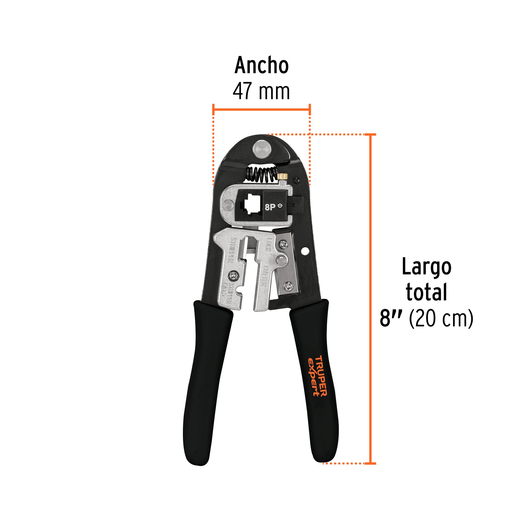 Pinza ponchadora, módulos intercambiables