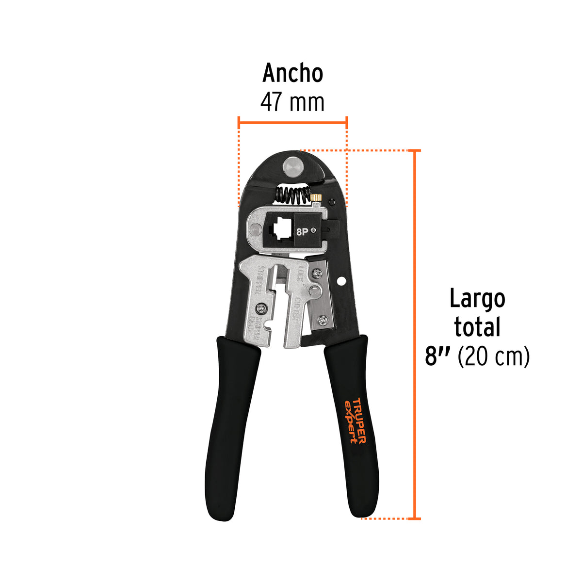 Pinza ponchadora, módulos intercambiables