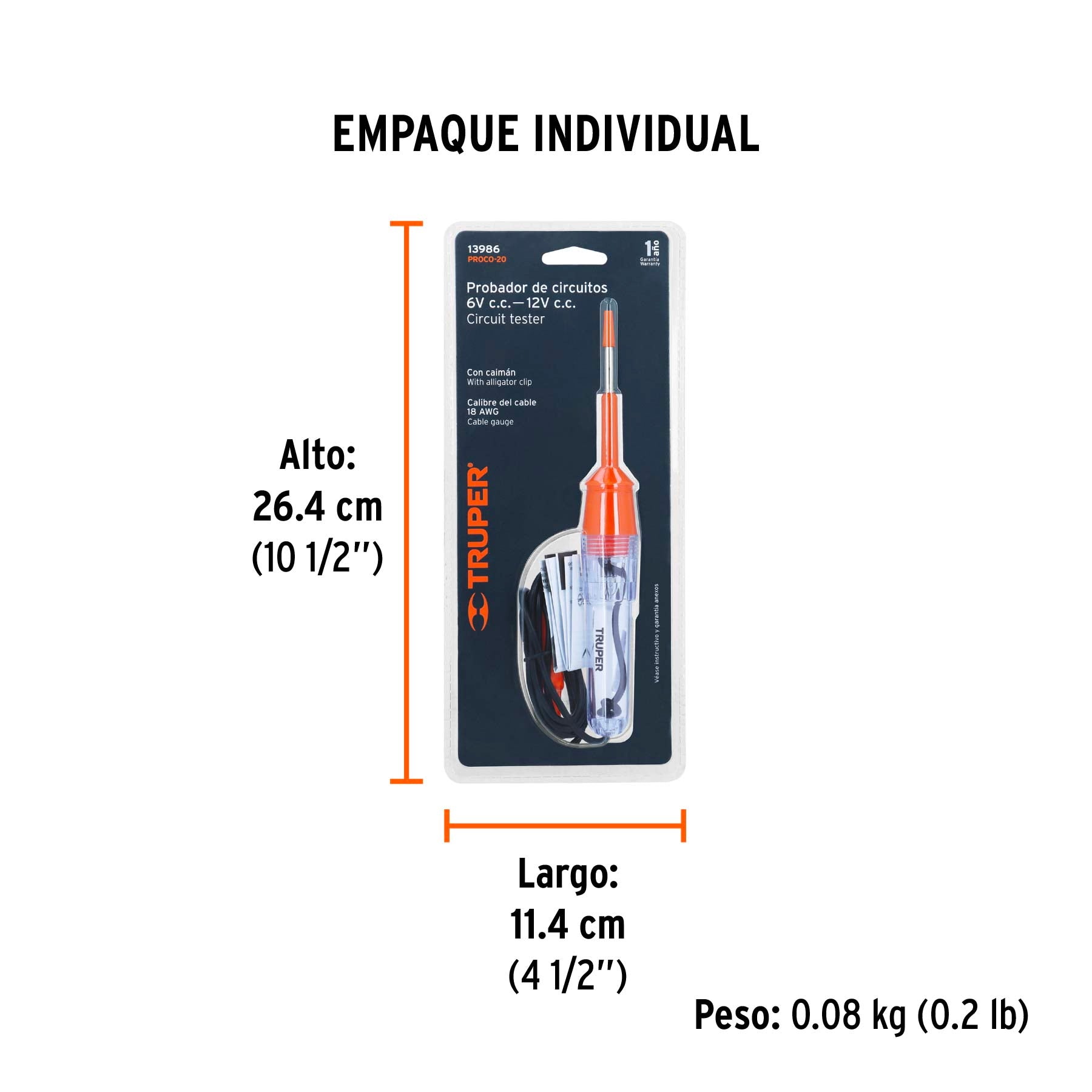 Probador de corriente 20 cm