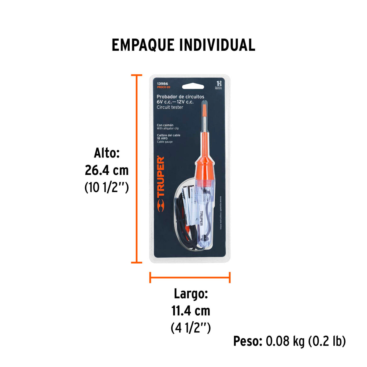 Probador de corriente 20 cm