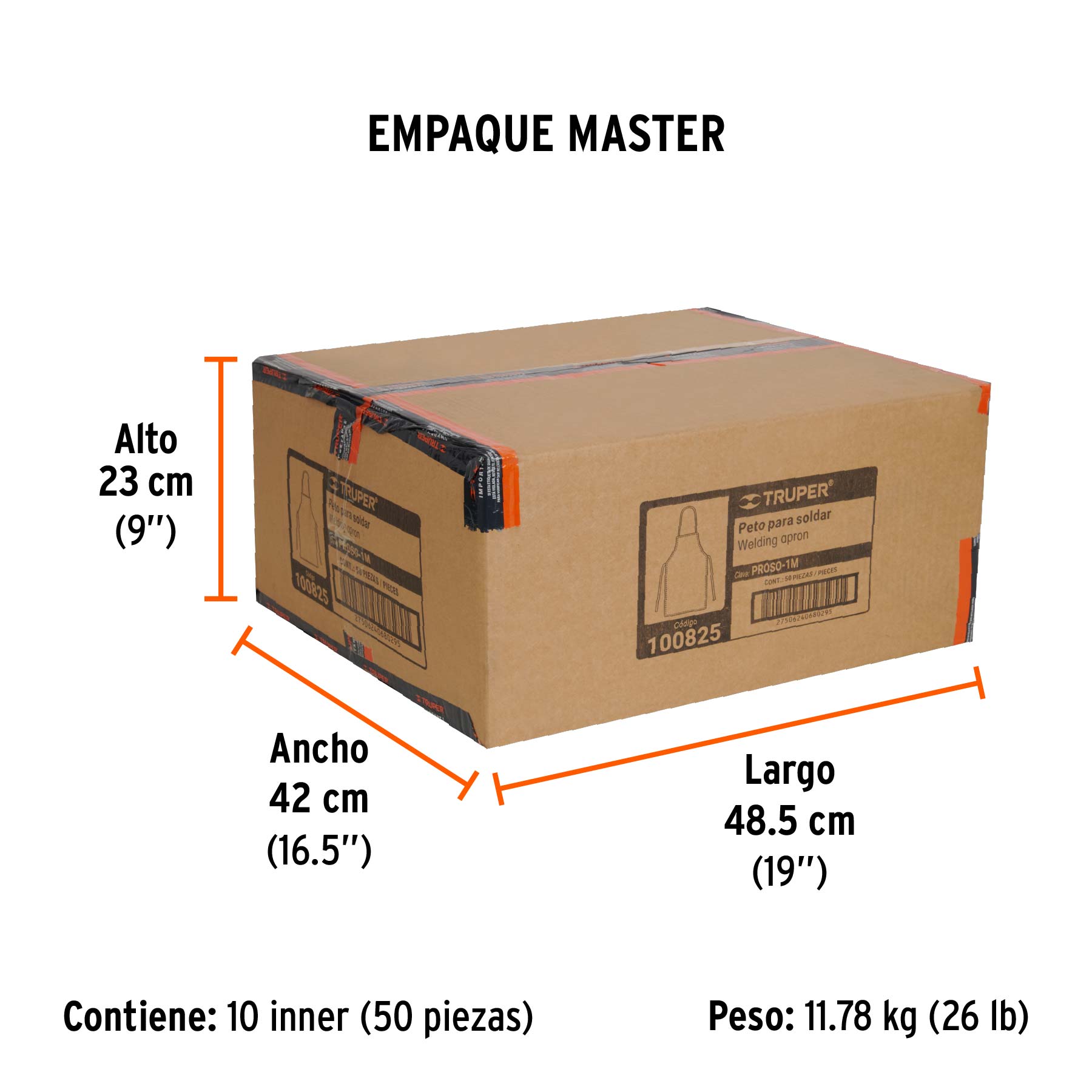 PETO PROTECCION DE SOLDAR DE MEZCLILLA