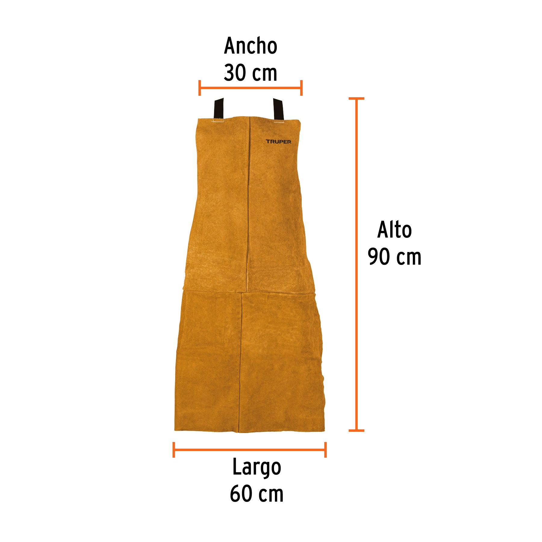 Protección para soldar, peto de carnaza
