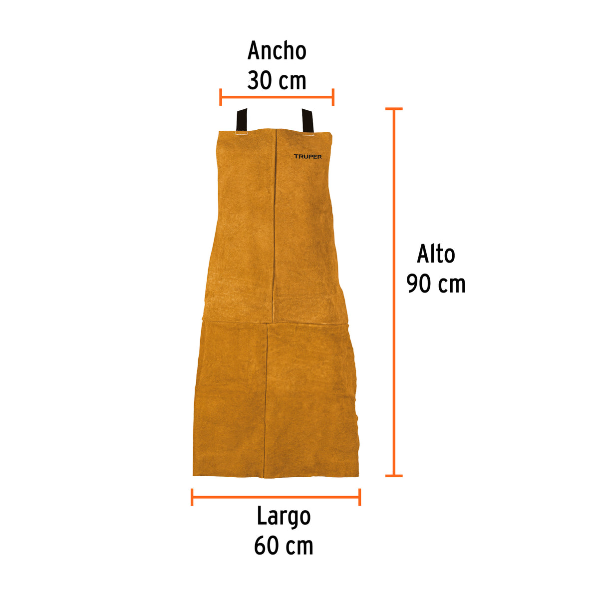 Protección para soldar, peto de carnaza