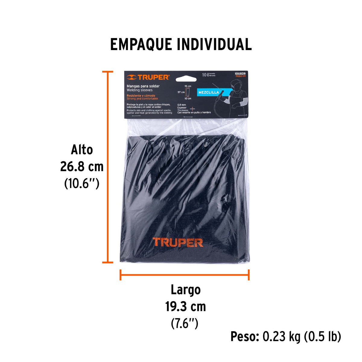 Protección para soldar, mangas de mezclilla, TRUPER