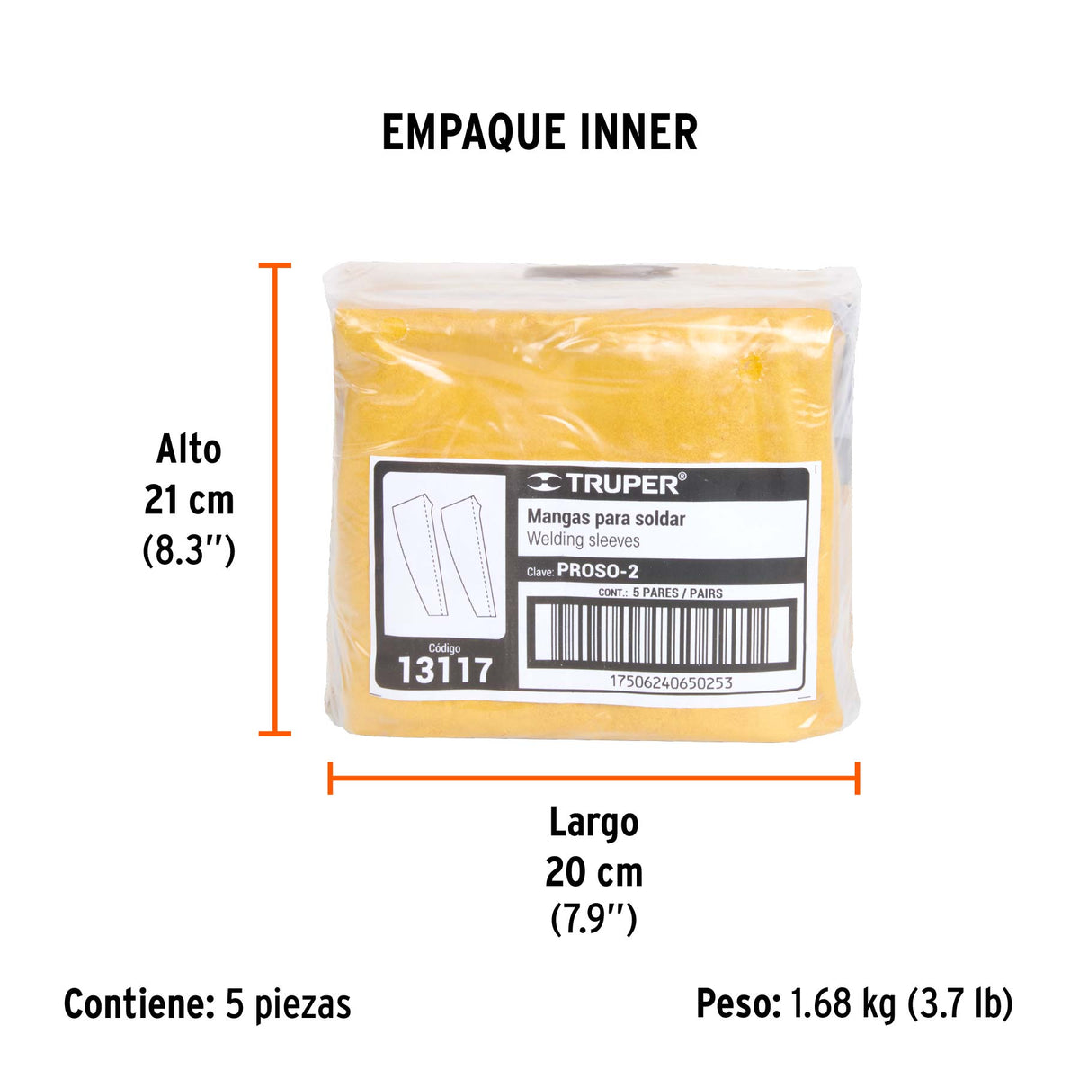 Protección para soldar, mangas de carnaza