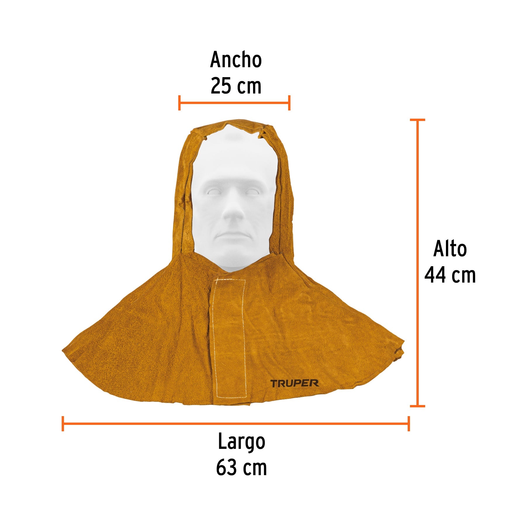 Protección para soldar, capucha carnaza
