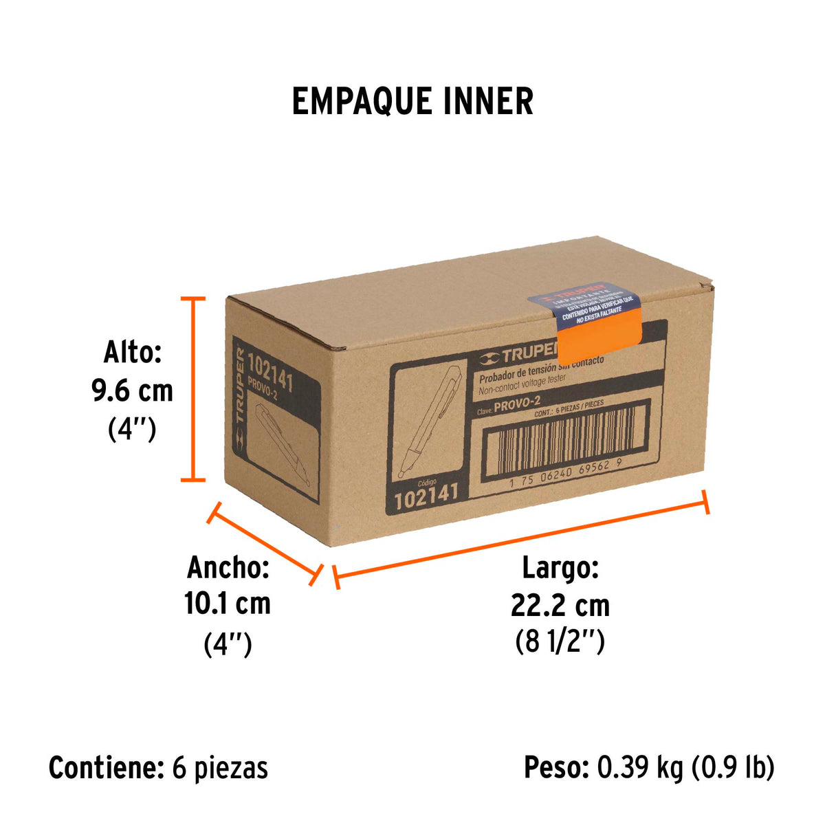Probador de tensión sin contacto tipo pluma, Truper