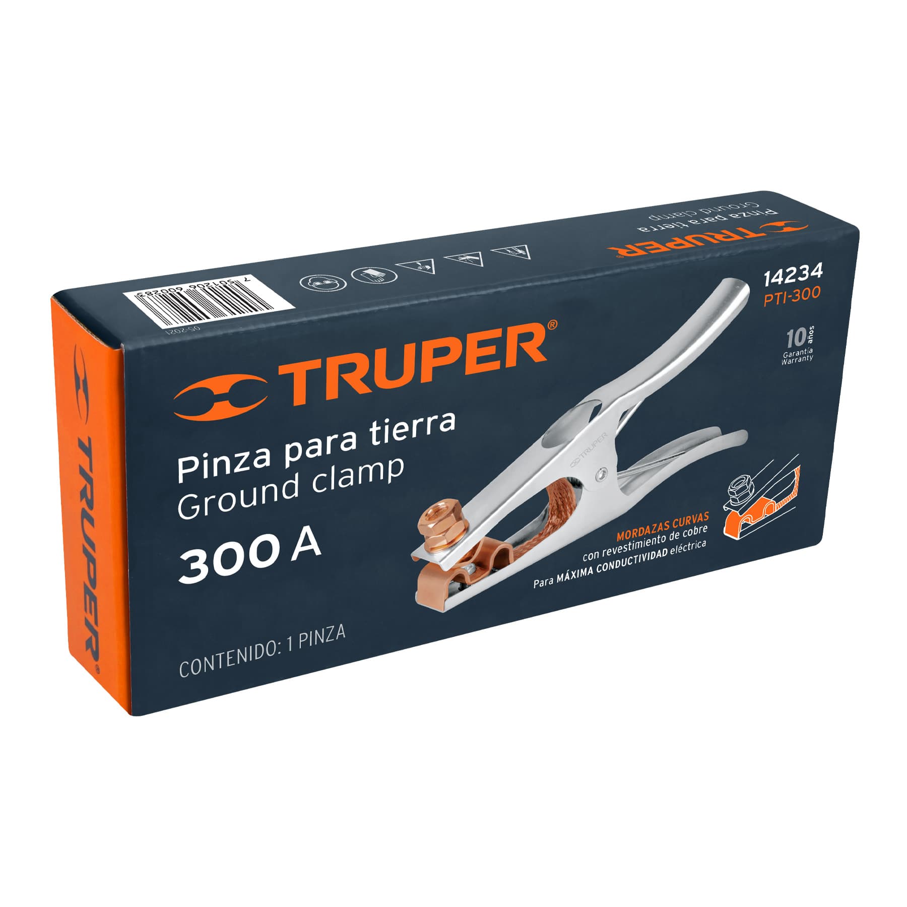 Pinza para tierra de 300 a