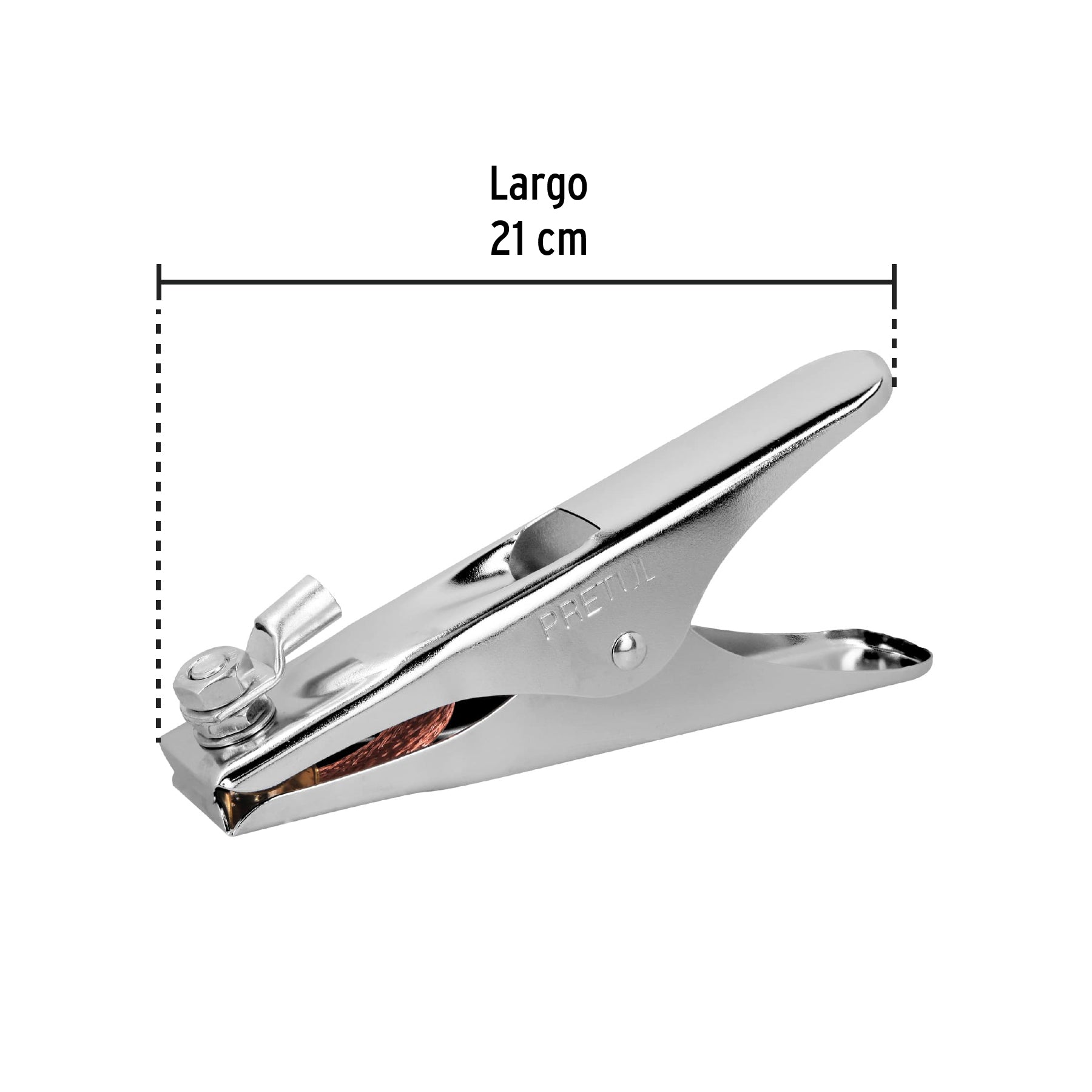Pinza para tierra de 500 A, Pretul