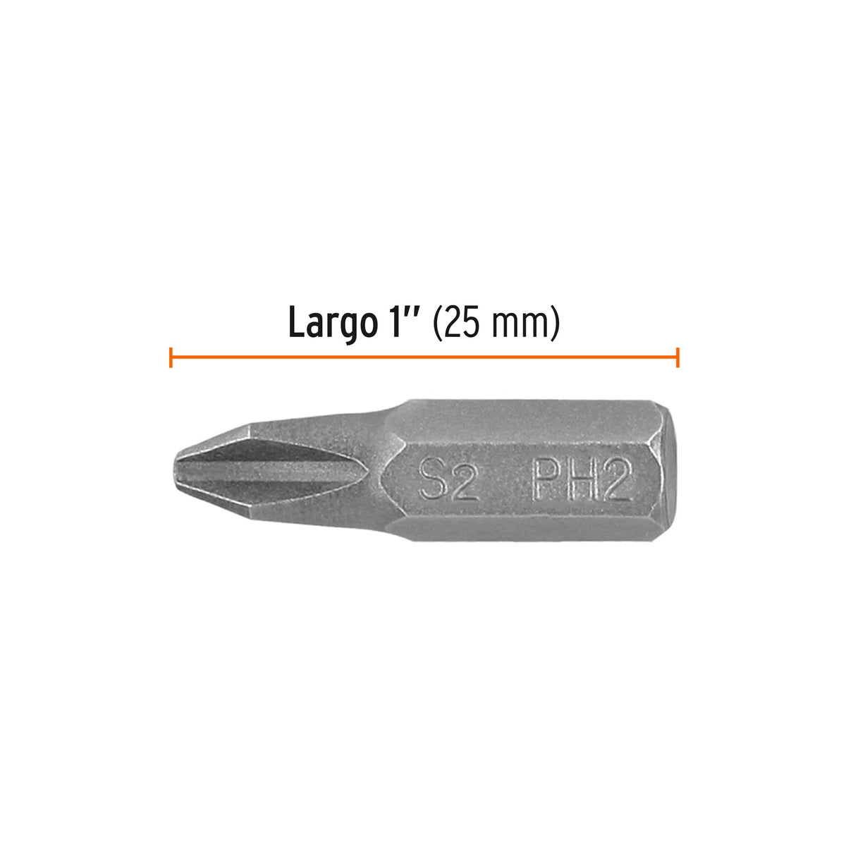 Puntas para desarmador Phillips PH2, 1", 5 piezas