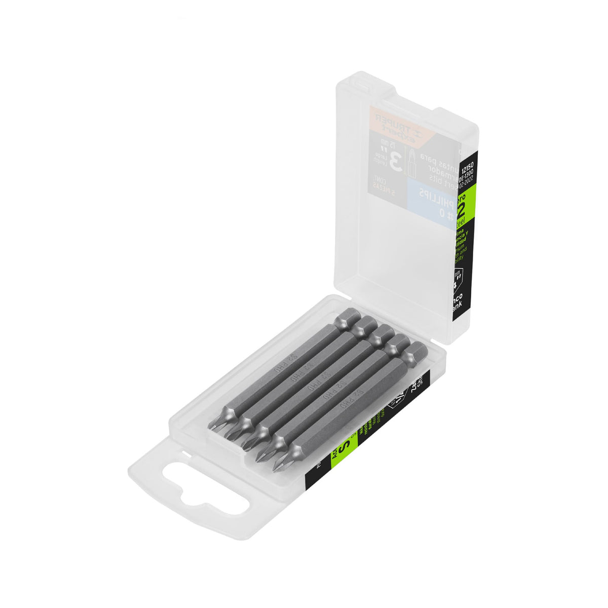 Puntas para desarmador Phillips PH0, 3", 5 piezas