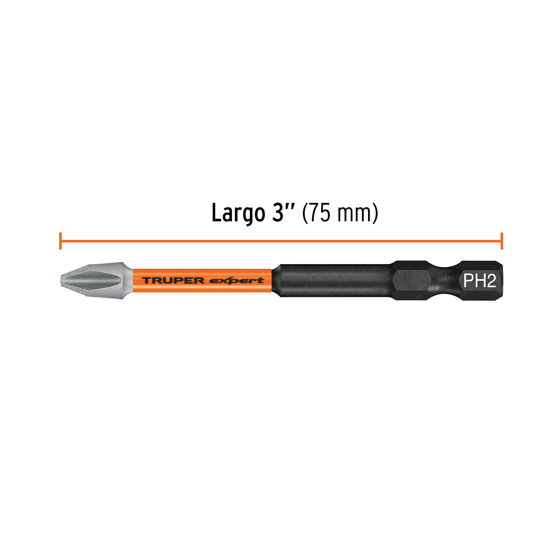 JUEGO DE PUNTAS DE IMPACTO Phillips PH2 x 3',Truper Expert