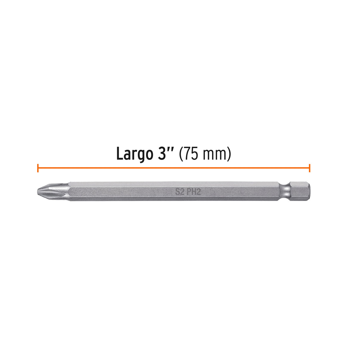 Estuche con 5 puntas de cruz PH2 largo 4", TRUPER EXPERT