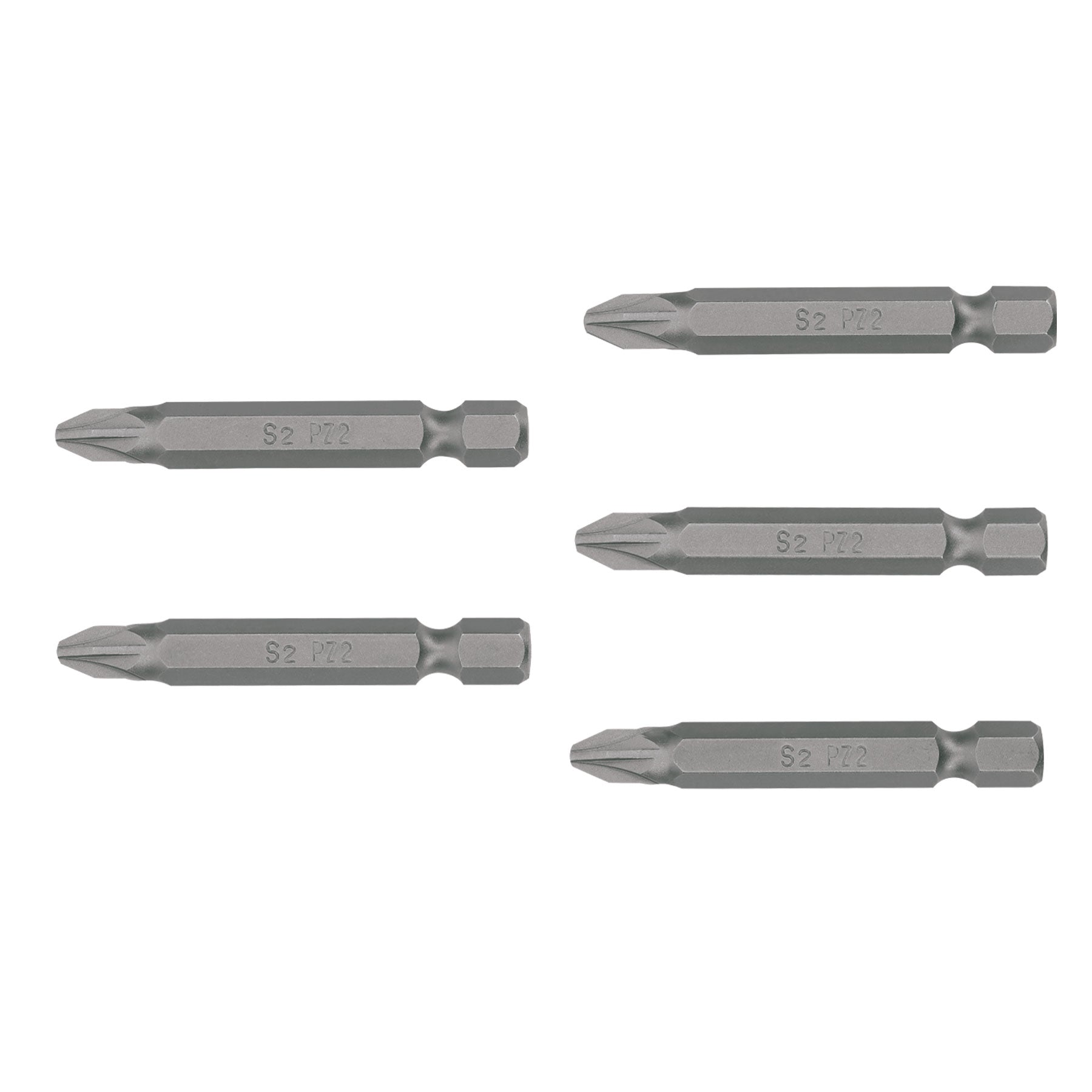 Puntas para desarmador Pozidriv, PZ2, 2", 5 piezas