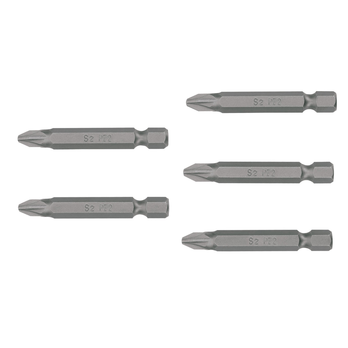 Puntas para desarmador Pozidriv, PZ2, 2", 5 piezas