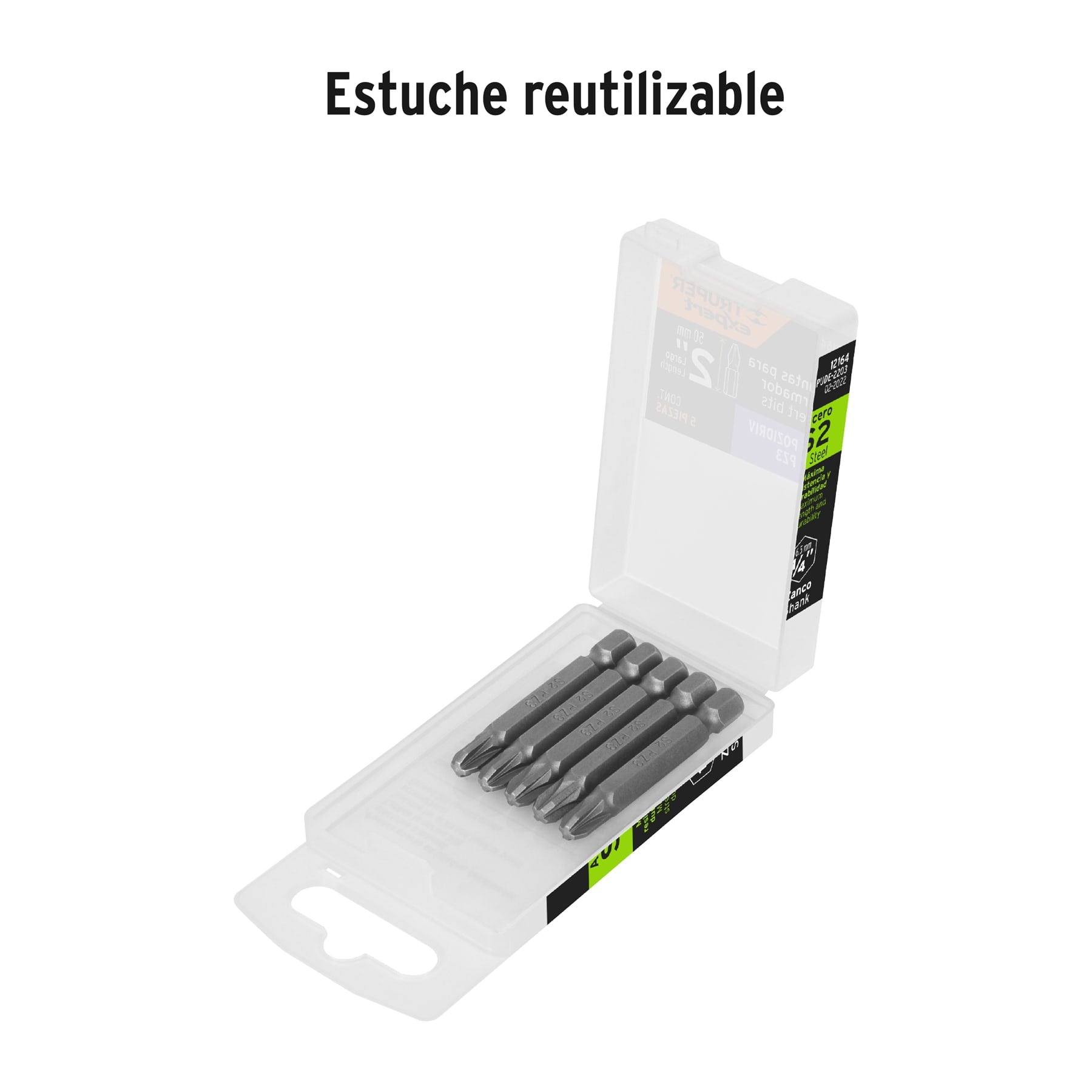 Puntas para desarmador Pozidriv, PZ3, 2", 5 piezas
