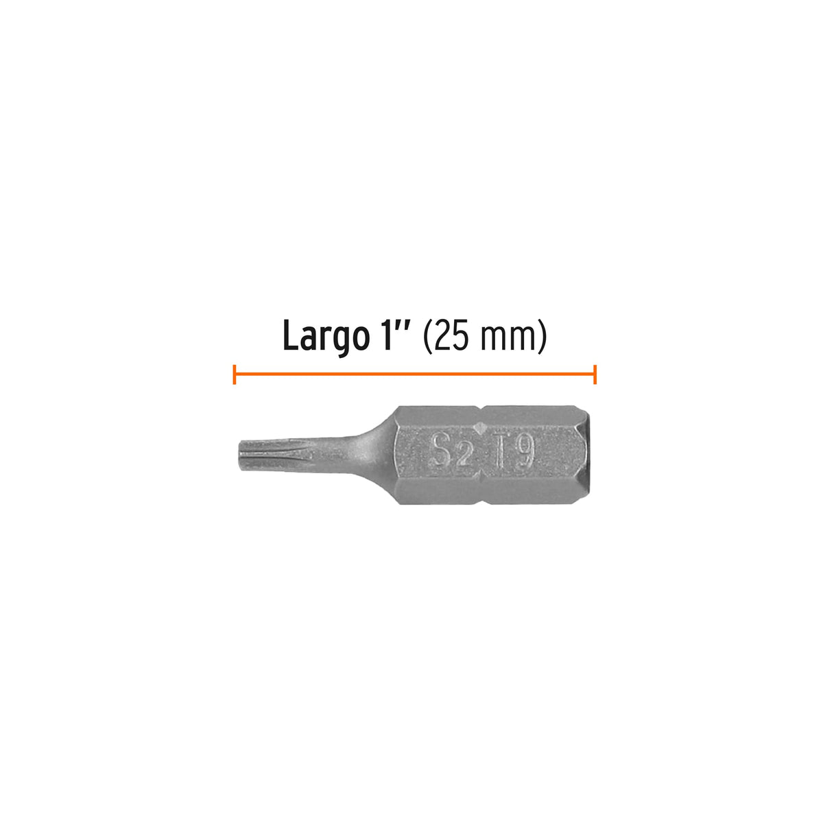 Puntas para desarmador Torx T9, 1", 5 piezas