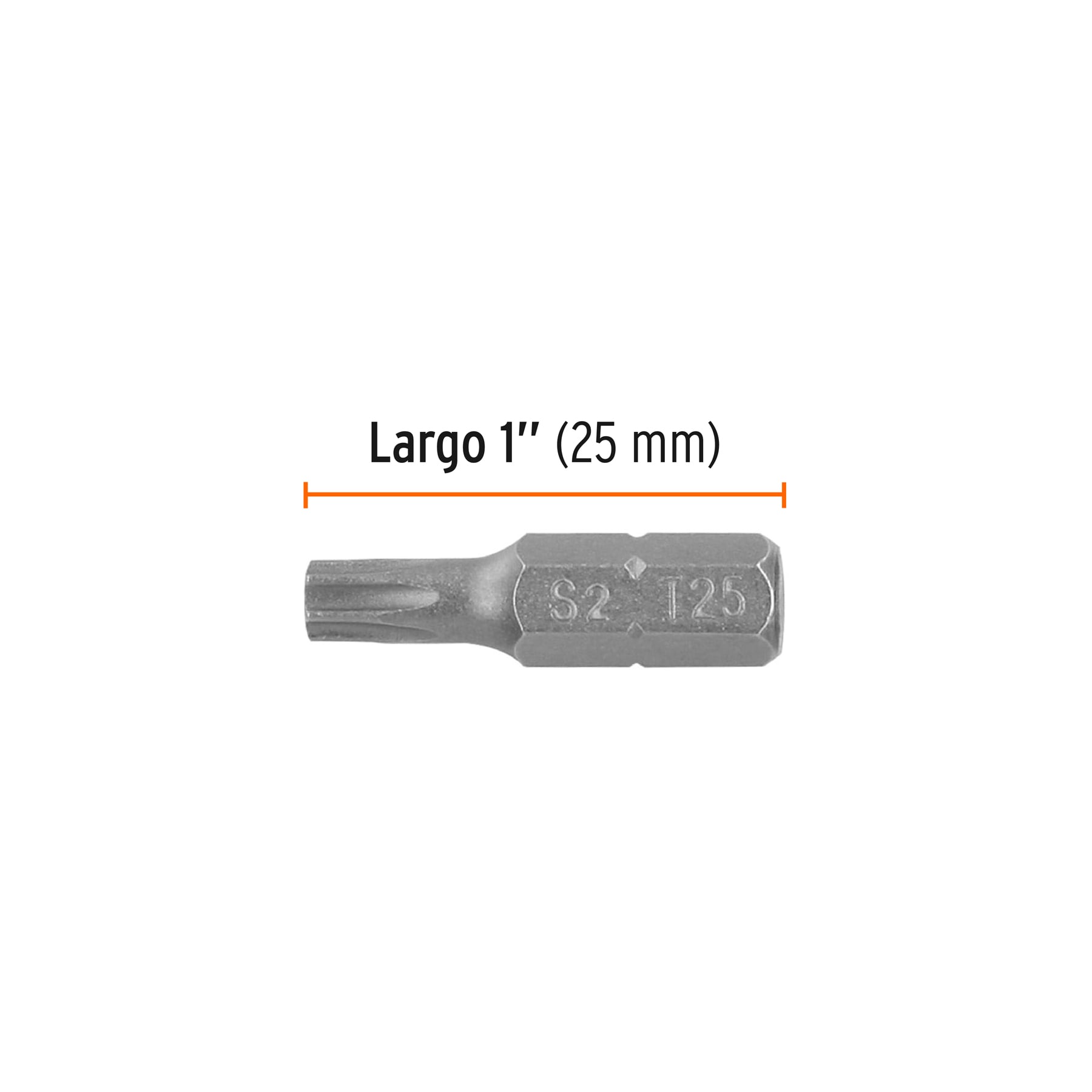 Puntas para desarmador Torx T25, 1", 5 piezas